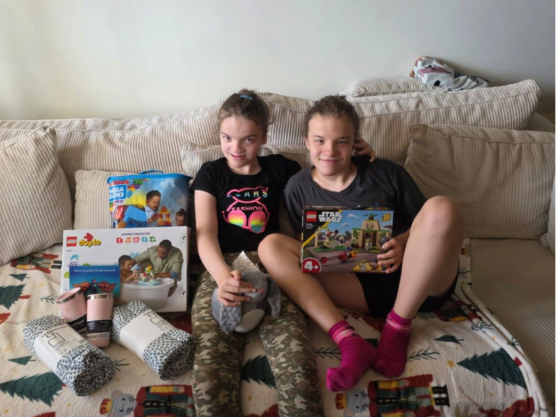 Marcelina z siostrą